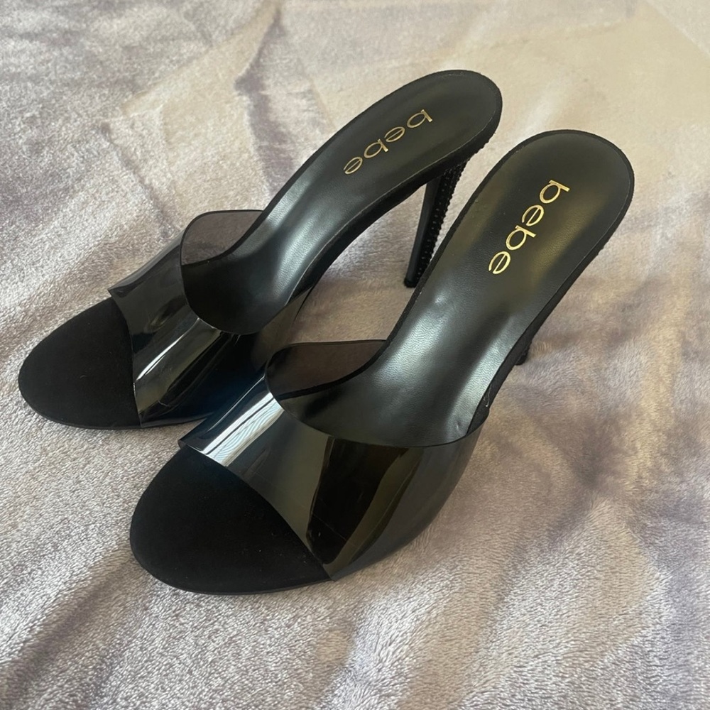 Bebe heels Zapatillas Color black size 7.5